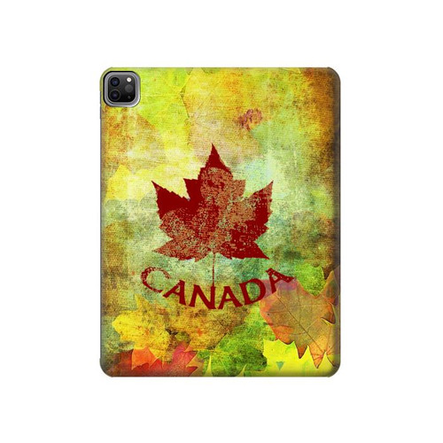 S2523 Canada Autumn Maple Leaf Hard Case For iPad Pro 12.9 (2022, 2021, 2020, 2018), Air 13 (2024)