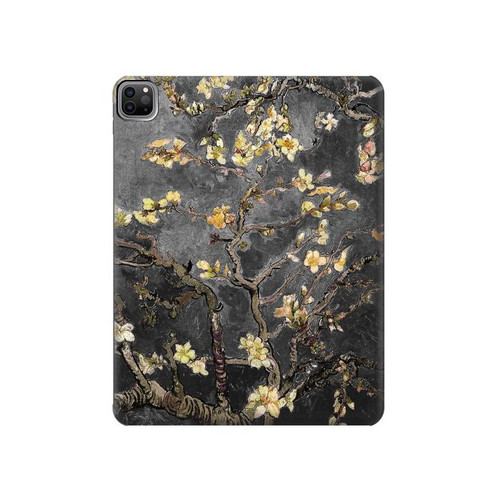 S2664 Black Blossoming Almond Tree Van Gogh Hard Case For iPad Pro 12.9 (2022,2021,2020,2018, 3rd, 4th, 5th, 6th)