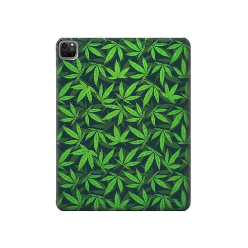 S2666 Marijuana Pattern Hard Case For iPad Pro 12.9 (2022, 2021, 2020, 2018), Air 13 (2024)