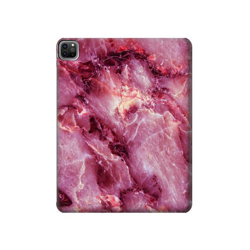 S3052 Pink Marble Graphic Printed Hard Case For iPad Pro 12.9 (2022,2021,2020,2018, 3rd, 4th, 5th, 6th)