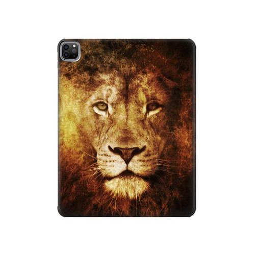 S3182 Lion Hard Case For iPad Pro 12.9 (2022,2021,2020,2018, 3rd, 4th, 5th, 6th)