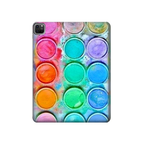 S3235 Watercolor Mixing Hard Case For iPad Pro 12.9 (2022,2021,2020,2018, 3rd, 4th, 5th, 6th)