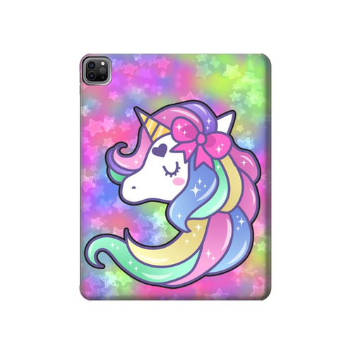 S3264 Pastel Unicorn Hard Case For iPad Pro 12.9 (2022,2021,2020,2018, 3rd, 4th, 5th, 6th)