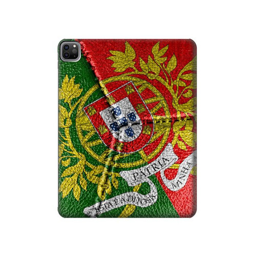 S3300 Portugal Flag Vintage Football Graphic Hard Case For iPad Pro 12.9 (2022,2021,2020,2018, 3rd, 4th, 5th, 6th)