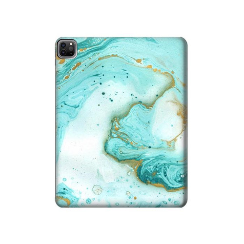 S3399 Green Marble Graphic Print Hard Case For iPad Pro 12.9 (2022,2021,2020,2018, 3rd, 4th, 5th, 6th)