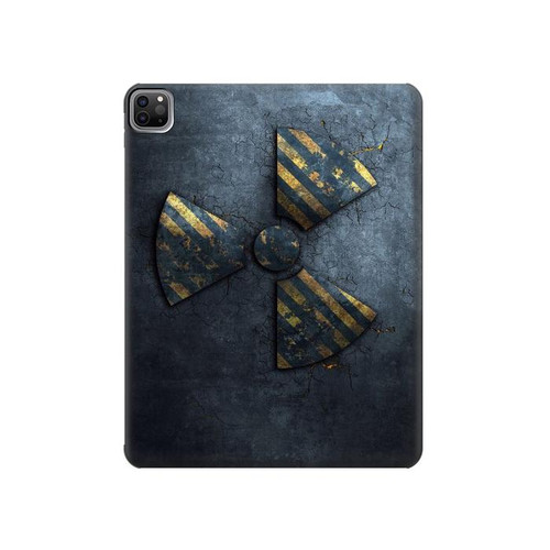 S3438 Danger Radioactive Hard Case For iPad Pro 12.9 (2022,2021,2020,2018, 3rd, 4th, 5th, 6th)
