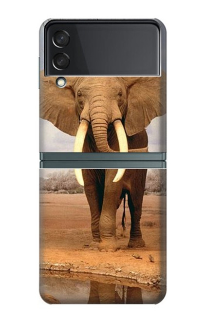 S0310 African Elephant Case For Samsung Galaxy Z Flip 3 5G