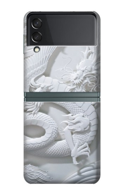 S0386 Dragon Carving Case For Samsung Galaxy Z Flip 3 5G