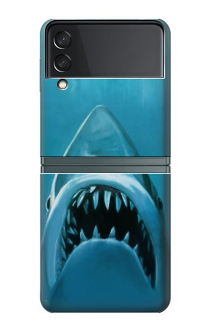 S0830 White Shark Case For Samsung Galaxy Z Flip 3 5G