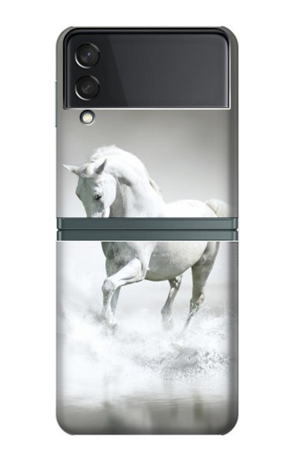 S0932 White Horse Case For Samsung Galaxy Z Flip 3 5G