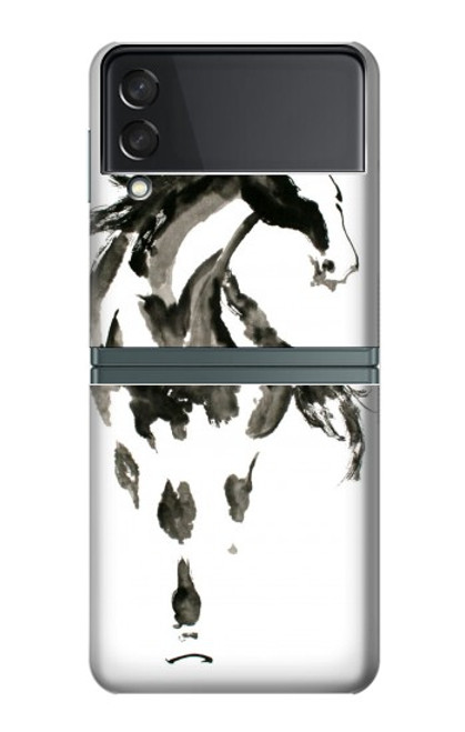 S1031 Horse Paintbrush Case For Samsung Galaxy Z Flip 3 5G