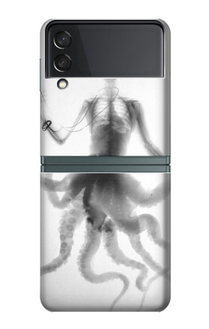 S1432 Skull Octopus X-ray Case For Samsung Galaxy Z Flip 3 5G