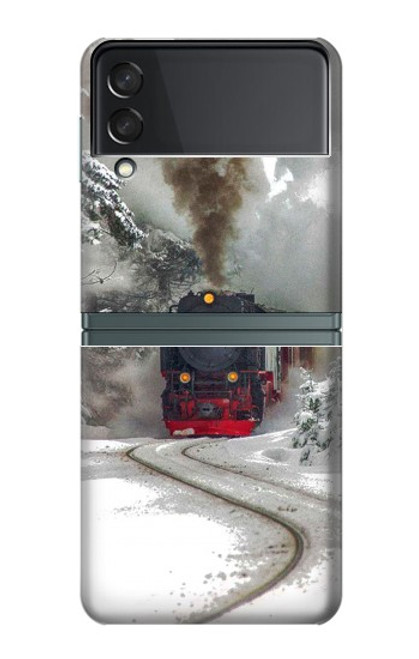 S1509 Steam Train Case For Samsung Galaxy Z Flip 3 5G