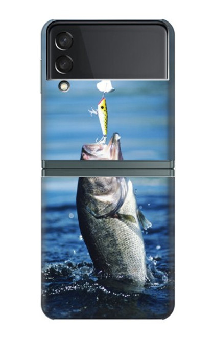 S1594 Bass Fishing Case For Samsung Galaxy Z Flip 3 5G