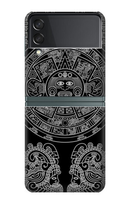 S1838 Mayan Pattern Case For Samsung Galaxy Z Flip 3 5G