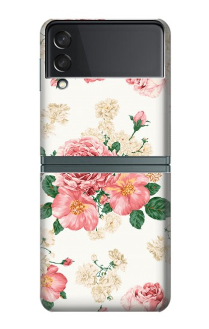 S1859 Rose Pattern Case For Samsung Galaxy Z Flip 3 5G