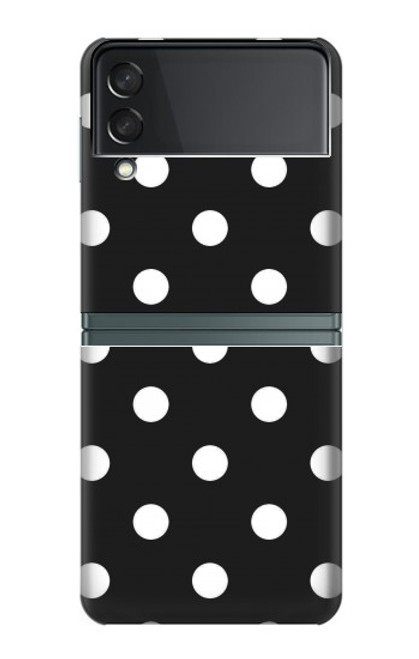 S2299 Black Polka Dots Case For Samsung Galaxy Z Flip 3 5G