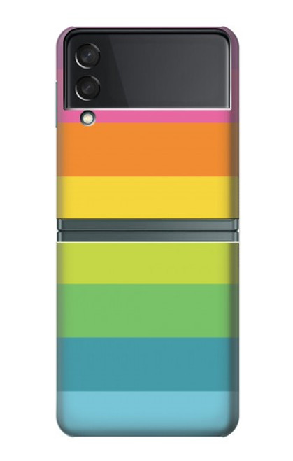 S2363 Rainbow Pattern Case For Samsung Galaxy Z Flip 3 5G