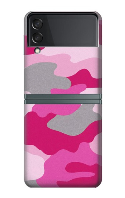 S2525 Pink Camo Camouflage Case For Samsung Galaxy Z Flip 3 5G