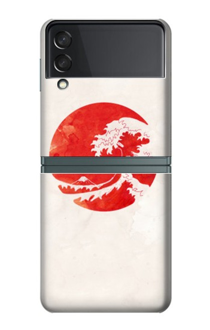 S3237 Waves Japan Flag Case For Samsung Galaxy Z Flip 3 5G