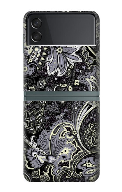 S3251 Batik Flower Pattern Case For Samsung Galaxy Z Flip 3 5G