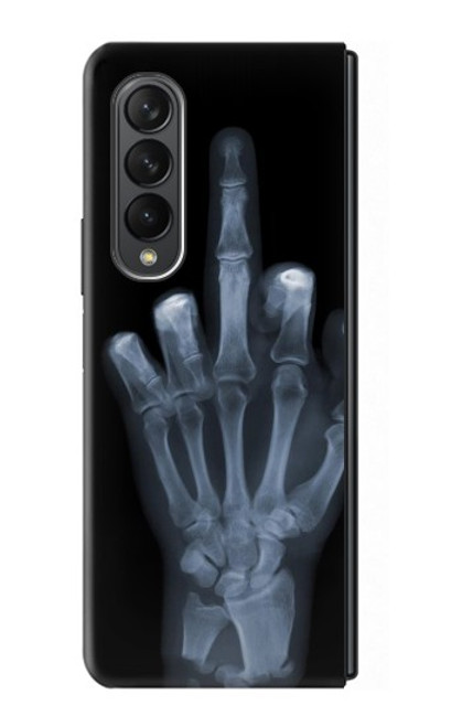 S1143 X-ray Hand Middle Finger Case For Samsung Galaxy Z Fold 3 5G