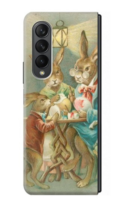 S3164 Easter Rabbit Family Case For Samsung Galaxy Z Fold 3 5G