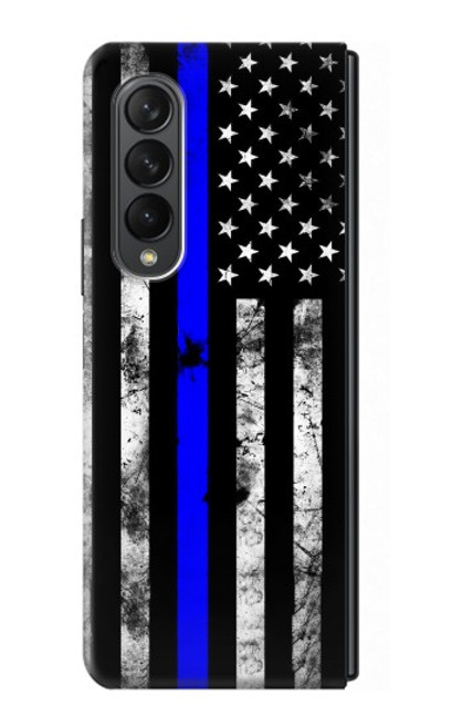 S3244 Thin Blue Line USA Case For Samsung Galaxy Z Fold 3 5G