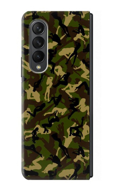S3356 Sexy Girls Camo Camouflage Case For Samsung Galaxy Z Fold 3 5G