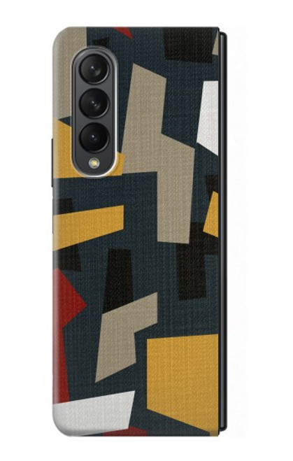 S3386 Abstract Fabric Texture Case For Samsung Galaxy Z Fold 3 5G