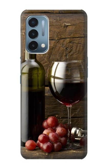 S1316 Grapes Bottle and Glass of Red Wine Case For OnePlus Nord N200 5G