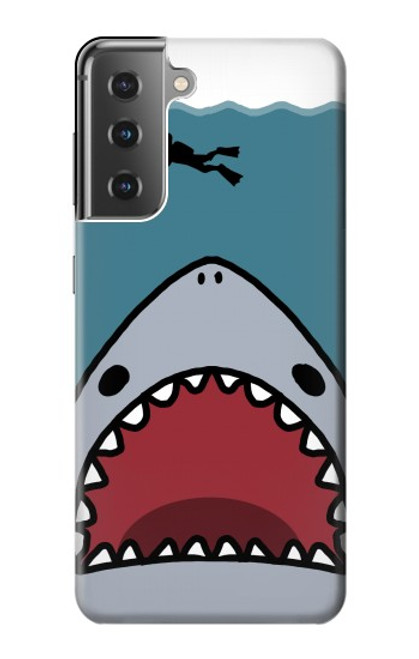 S3825 Cartoon Shark Sea Diving Case For Samsung Galaxy S21 Plus 5G, Galaxy S21+ 5G