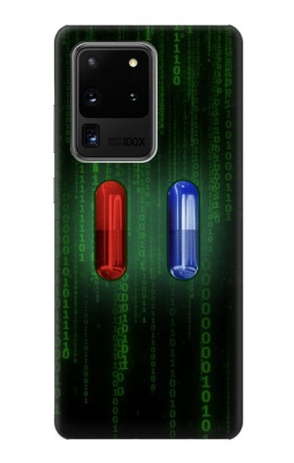 S3816 Red Pill Blue Pill Capsule Case For Samsung Galaxy S20 Ultra