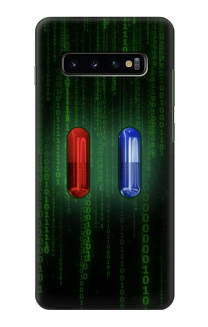 S3816 Red Pill Blue Pill Capsule Case For Samsung Galaxy S10 Plus