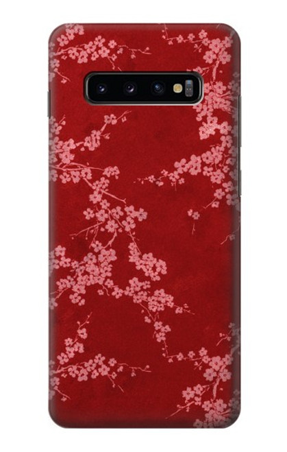 S3817 Red Floral Cherry blossom Pattern Case For Samsung Galaxy S10 Plus