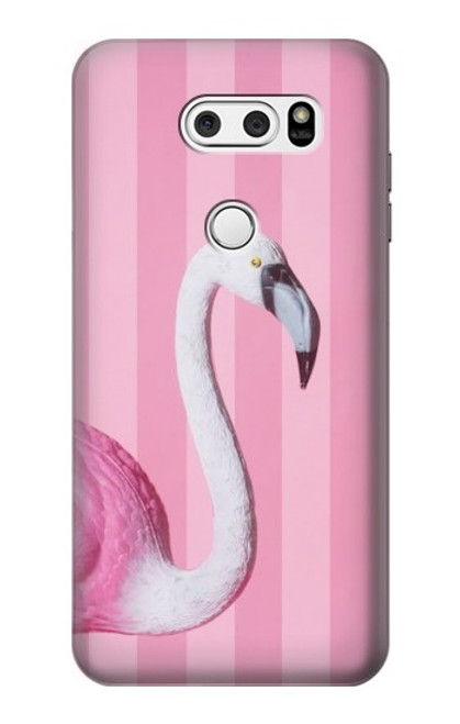 S3805 Flamingo Pink Pastel Case For LG V30, LG V30 Plus, LG V30S ThinQ, LG V35, LG V35 ThinQ