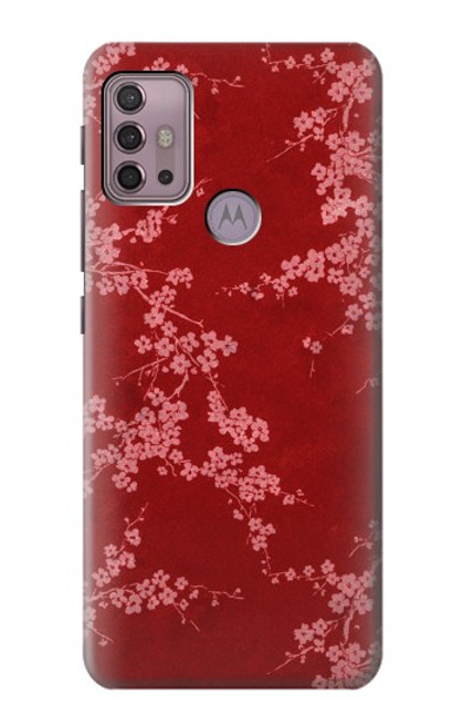 S3817 Red Floral Cherry blossom Pattern Case For Motorola Moto G30, G20, G10