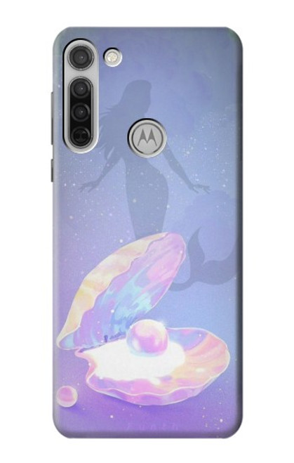 S3823 Beauty Pearl Mermaid Case For Motorola Moto G8