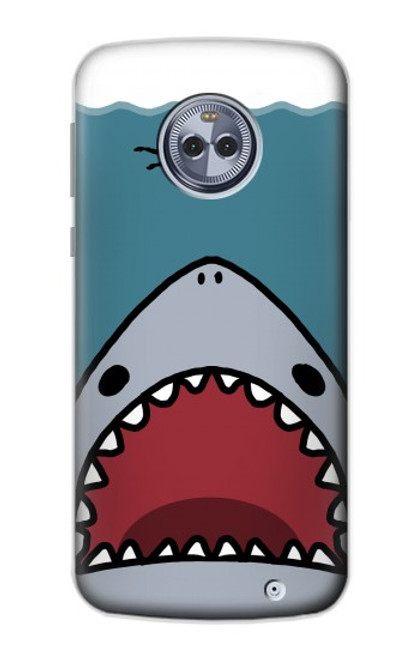 S3825 Cartoon Shark Sea Diving Case For Motorola Moto X4