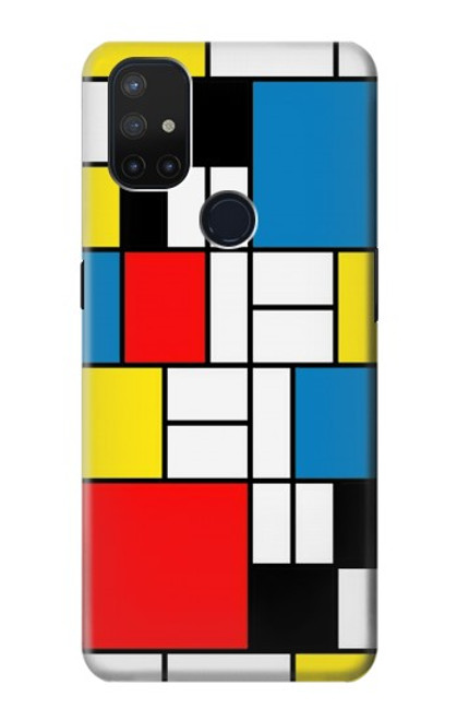 S3814 Piet Mondrian Line Art Composition Case For OnePlus Nord N10 5G