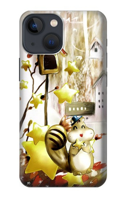 S0109 Cute Squirrel Cartoon Case For iPhone 13 mini