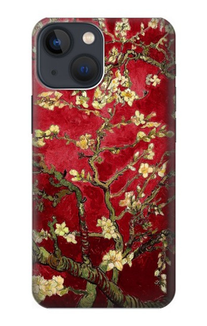 S2414 Red Blossoming Almond Tree Van Gogh Case For iPhone 13 mini