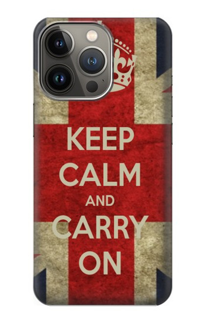 S0674 Keep Calm and Carry On Case For iPhone 13 Pro Max
