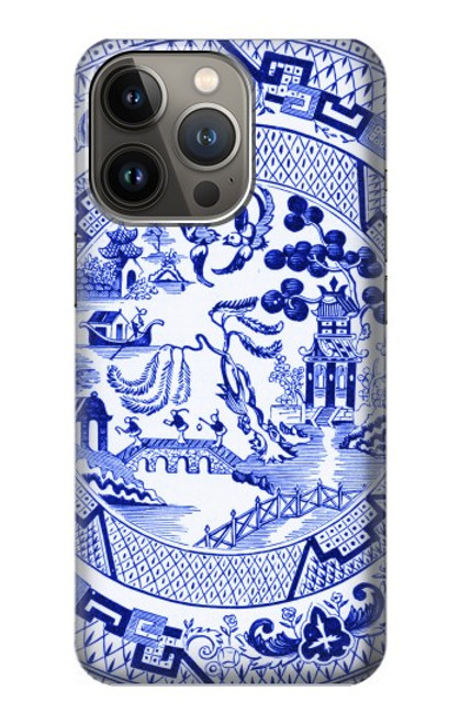 S2768 Willow Pattern Graphic Case For iPhone 13 Pro Max