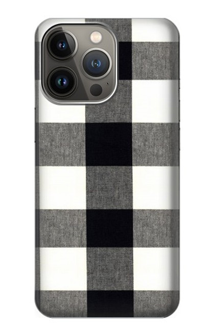 S2842 Black and White Buffalo Check Pattern Case For iPhone 13 Pro Max