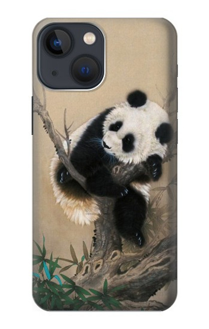 S2210 Panda Fluffy Art Painting Case For iPhone 13