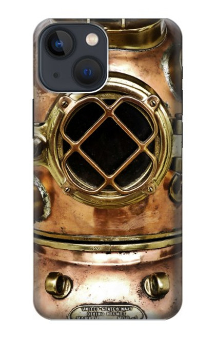 S2412 Vintage Deep Sea Diving Helmet Case For iPhone 13