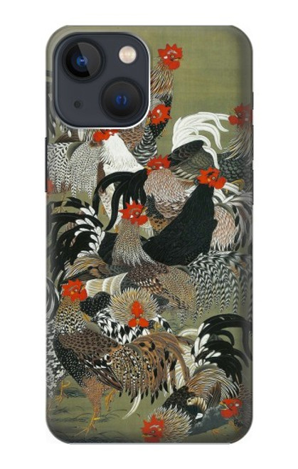 S2699 Ito Jakuchu Rooster Case For iPhone 13