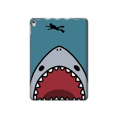 S3825 Cartoon Shark Sea Diving Hard Case For iPad 9.7 (2017,2018), iPad 6, iPad 5