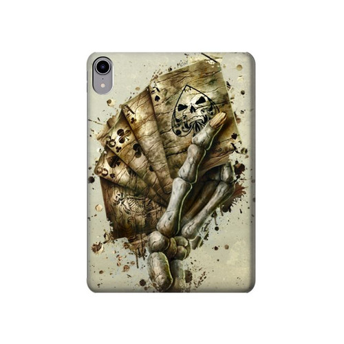 S0550 Skull Card Poker Hard Case For iPad mini 6, iPad mini (2021)